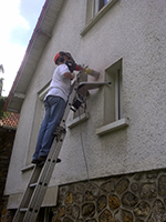 Carottage maison pour installation de vmc 