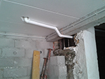 Debut chantier particulier - pose ventilation maison